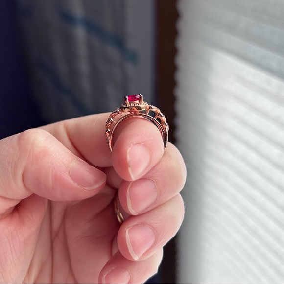 Ruby Rose Gold Ring - Picture 3 of 7